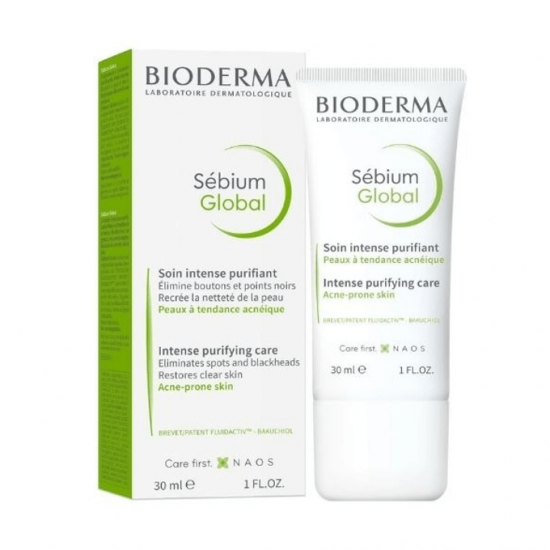 Bioderma Sebium Global Intensive Purifying Care Εντατική Καθαριστική Φροντίδα Ειδικά για δέρματα με τάση ακμής 30ml Bioderma Sebium Global Intensive Purifying Care Εντατική Καθαριστική Φροντίδα Ειδικά για δέρματα με τάση ακμής 30ml