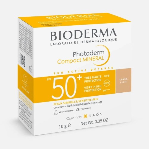 Bioderma Photoderm Compact Mineral Light SPF50+ Αντηλιακή Πούδρα Προσώπου 10g