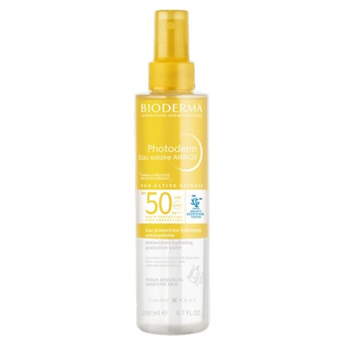 Bioderma Photoderm Eau Solaire ANTI-OX SPF50 Αντιοξειδωτικό Ενυδατικό Αντηλιακό Νερό για Πρόσωπο, Σώμα & Μαλλιά 200ml