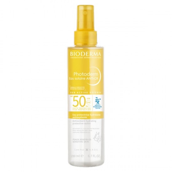 Bioderma Photoderm Eau Solaire ANTI-OX SPF50 Αντιοξειδωτικό Ενυδατικό Αντηλιακό Νερό για Πρόσωπο, Σώμα & Μαλλιά 200ml Bioderma Photoderm Eau Solaire ANTI-OX SPF50 Αντιοξειδωτικό Ενυδατικό Αντηλιακό Νερό για Πρόσωπο, Σώμα & Μαλλιά 200ml