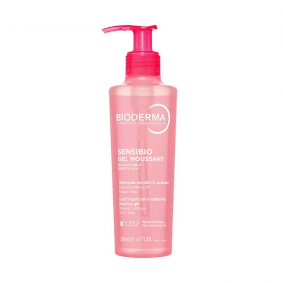 Bioderma Sensibio Gel Moussant Καταπραϋντικό Ήπιο Τζελ Καθαρισμού για Ευαίσθητες Επιδερμίδες 200ml