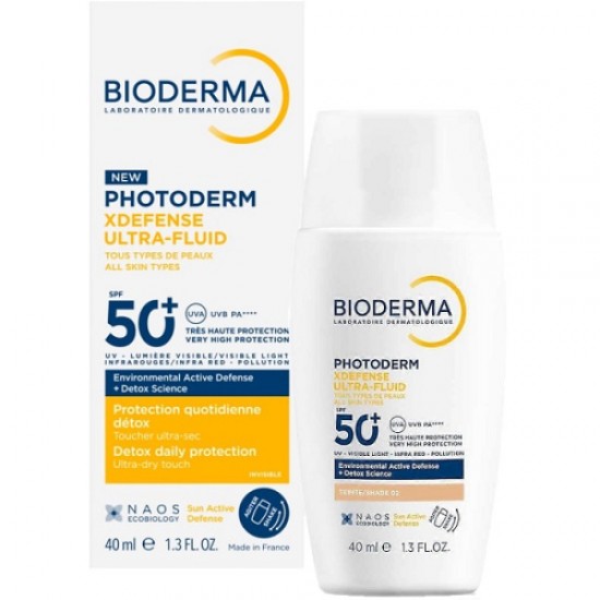 Bioderma Photoderm XDefense Ultra-Fluid Αντιηλιακό Προσώπου με Χρώμα SPF50+ Απόχρωση 02 Με Ματ Αποτέλεσμα 40ml Bioderma Photoderm XDefense Ultra-Fluid Αντιηλιακό Προσώπου με Χρώμα SPF50+ Απόχρωση 02 Με Ματ Αποτέλεσμα 40ml
