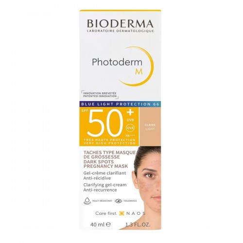Bioderma Photoderm M Light Spf50+ Tinted Protective Cream Αντιηλιακό Προσώπου με Χρώμα 40ml