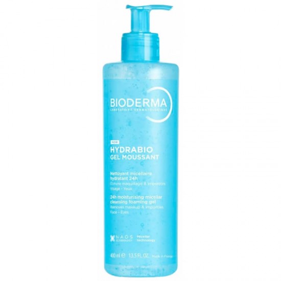 Bioderma Hydrabio Gel Moussant Face & Eyes Μικκυλιακό Τζελ Καθαρισμού για Πρόσωπο & Μάτια 400ml Bioderma Hydrabio Gel Moussant Face & Eyes Μικκυλιακό Τζελ Καθαρισμού για Πρόσωπο & Μάτια 400ml