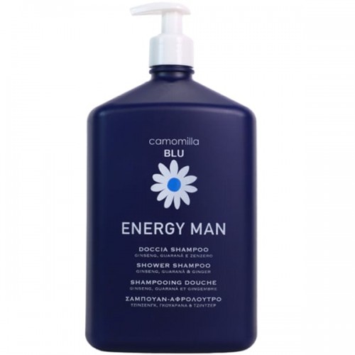 Camomilla Blu Energy Man 2in1 Shower & Shampoo 2σε1 Kαθαριστικό Mαλλιών & Σώματος για Άνδρες 1000ml