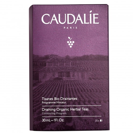 Caudalie Draining Organic Herbal Teas Τσάι Βοτάνων για Φυσική Αποτοξίνωση του Οργανισμού 30gr (20 sachets)