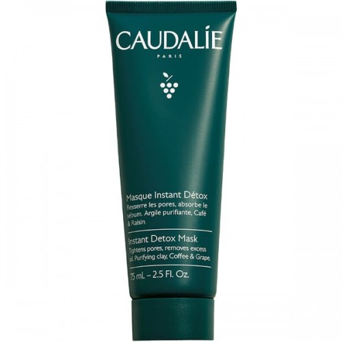 Caudalie Instant Detox Mask Μάσκα Αποτοξίνωσης με Ροζ Άργιλο, 75ml