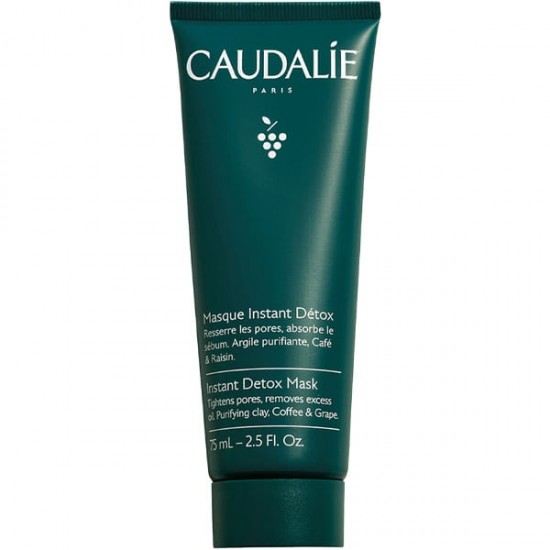 Caudalie Instant Detox Mask Μάσκα Αποτοξίνωσης με Ροζ Άργιλο, 75ml
