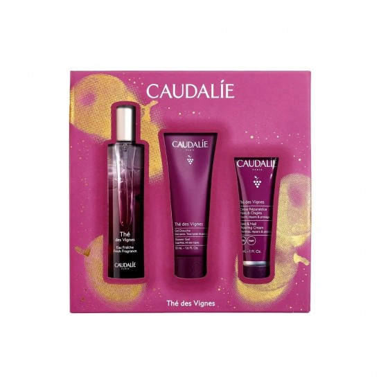 Caudalie Promo The Des Vignes Xmas Fresh Fragrance Γυναικείο Άρωμα 50ml &  Δώρο Shower Gel Αφρόλουτρο Σώματος 50ml & Hand & Nail Repairing Cream Ενυδατική Κρέμα Χεριών & Νυχιών 30ml