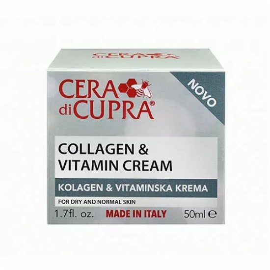 Cera di Cupra Collagen & Vitamin Cream, Κρέμα Θρέψης & Αναδόμησης για Κανονικά Ξηρά Δέρματα 50ml