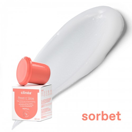 Clinea Reset n' Glow Age Defense & Illuminating Sorbet Face Cream REFILL, Κρέμα Προσώπου Αντιγήρανσης & Λάμψης 50ml Clinea Reset n' Glow Age Defense & Illuminating Sorbet Face Cream REFILL, Κρέμα Προσώπου Αντιγήρανσης & Λάμψης 50ml