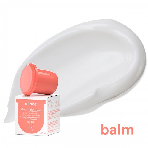 Clinea Moonlight Glow Overnight Recovery Illuminating Gel in Balm REFILL, Gel-Κρέμα Νύχτας Λάμψης & Αναζωογόνησης 50ml Clinea Moonlight Glow Overnight Recovery Illuminating Gel in Balm REFILL, Gel-Κρέμα Νύχτας Λάμψης & Αναζωογόνησης 50ml