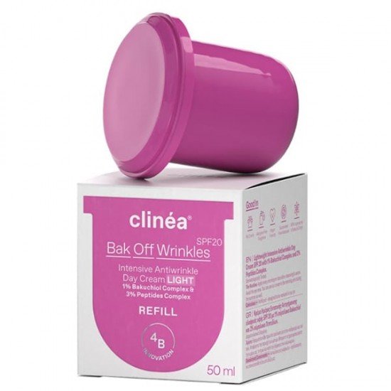 Clinea Refill Bak Off Wrinkles day crteam Light SPF20 Refill Κρέμας Ημέρας Ανταλλακτικό 50ml