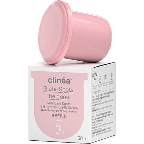 Clinea Gluta-Spots Be Gone Anti-Dark Sport & Brightening 24h Cream Refill 24ωρη Κρέμα Κατά των Κηλίδων & της Υπερμελάγχρωσης Ανταλλακτικό 50ml Clinea Gluta-Spots Be Gone Anti-Dark Sport & Brightening 24h Cream Refill 24ωρη Κρέμα Κατά των Κηλίδων & της Υπερμελάγχρωσης Ανταλλακτικό 50ml