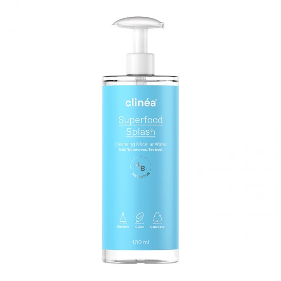 Clinea Superfood Splash Cleansing Micellar Water, Νερό Καθαρισμού 400ml Clinea Superfood Splash Cleansing Micellar Water, Νερό Καθαρισμού 400ml