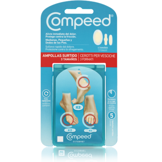 Compeed Επιθέματα για Φουσκάλες 5τεμ. - 3 διαφορετικά μεγέθη