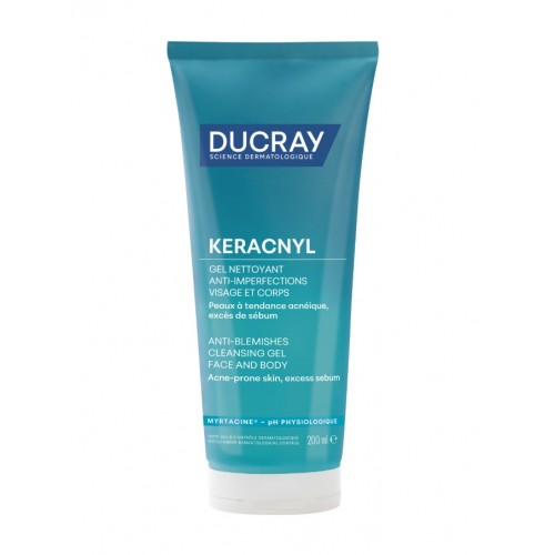 Ducray Keracnyl gel moussant, Τζελ Καθαρισμού Προσώπου για Λιπαρές/ Μικτές Επιδερμίδες με Ατέλειες 200ml Ducray Keracnyl gel moussant, Τζελ Καθαρισμού Προσώπου για Λιπαρές/ Μικτές Επιδερμίδες με Ατέλειες 200ml