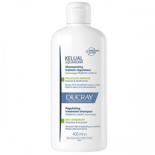 Ducray Kelual Squanorm Oily Dandruff Ρυθμιστικό Σαμπουάν Θεραπείας για Λιπαρή Πιτυρίδα 400ml Ducray Kelual Squanorm Oily Dandruff Ρυθμιστικό Σαμπουάν Θεραπείας για Λιπαρή Πιτυρίδα 400ml