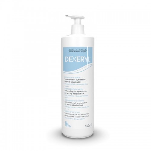 Dexeryl Emollient Cream, Μαλακτική Κρέμα για πολύ Ξηρό με τάση Ατοπίας Δέρμα 500gr