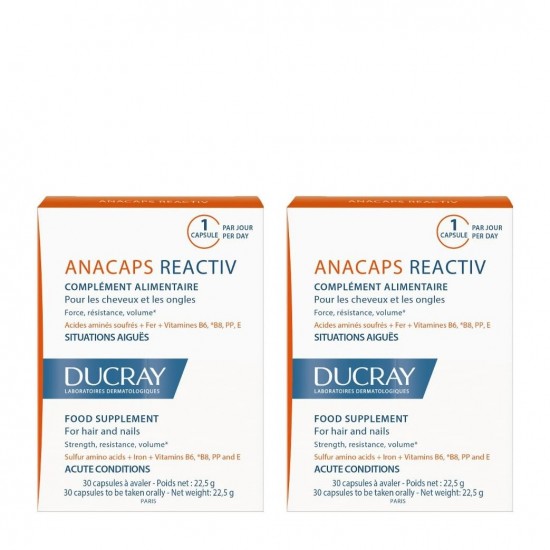 Ducray Anacaps Reactiv Πακέτο 2τμχ. x30caps