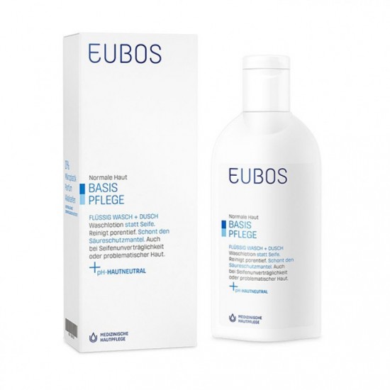 Eubos Liquid Blue, Προσφέρει βαθύ καθαρισμό αφαιρώντας τη λιπαρότητα και τα νεκρά κύτταρα 200ml Eubos Liquid Blue, Προσφέρει βαθύ καθαρισμό αφαιρώντας τη λιπαρότητα και τα νεκρά κύτταρα 200ml