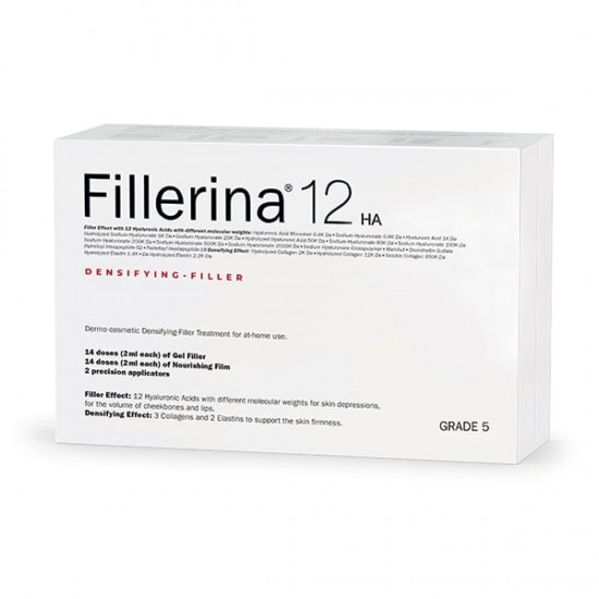 Fillerina 12HA Densifying Filler Grade 5 Αγωγή Γεμίσματος Ρυτίδων 14x2ml Gel Γεμίσματος & 14x2ml Φιλμ Θρέψης & 2 Απλικατέρ Ακριβείας