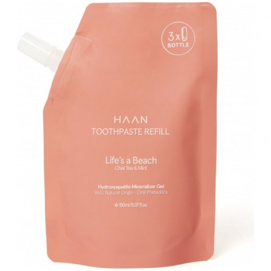 Haan Toothpaste Refill Life's a Beach Chai Tea & Mint, Οδοντόκρεμα 150ml