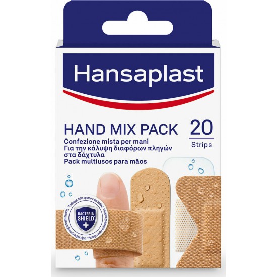 Hansaplast Hand Mix Pack Για την Κάλυψη Διαφόρων Πληγών στα Δάχτυλα 20 Strips