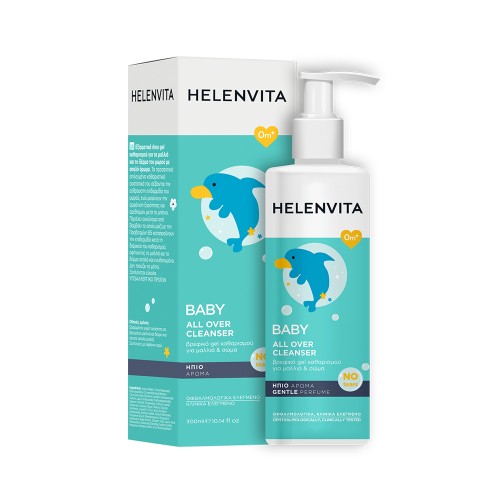 Helenvita Baby All Over Cleanser, Βρεφικό Gel Καθαρισμού για Μαλλιά & Σώμα 300ml Helenvita Baby All Over Cleanser, Βρεφικό Gel Καθαρισμού για Μαλλιά & Σώμα 300ml