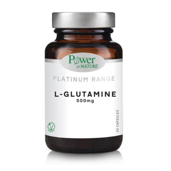 Power Of Nature Platinum Range L-Glutamine 500mg 30caps
