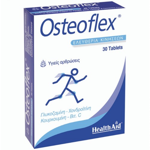 Health Aid Osteoflex Διατροφική Υποστήριξη των Αρθρώσεων με Γλυκοζαμίνη & Χονδροϊτίνη 30 Ταμπλέτες