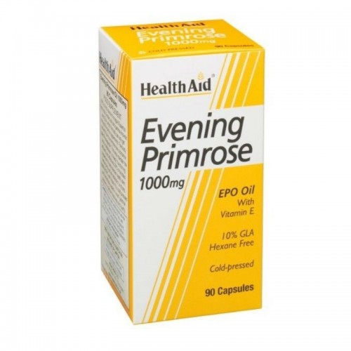 Health Aid Evening Primrose 1000mg Έλαιο νυχτολούλουδου, Φυσική Πηγή GLA 90 Κάψουλες