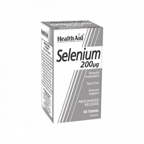 Health Aid Selenium 200μg Αντιοξειδωτική Δράση & Θυρεοειδής Αδένας 60 Ταμπλέτες Health Aid Selenium 200μg Αντιοξειδωτική Δράση & Θυρεοειδής Αδένας 60 Ταμπλέτες
