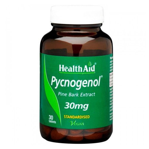 Health Aid Pycnogenol 30mg, Πυκνογενόλη 30 Ταμπλέτες Health Aid Pycnogenol 30mg, Πυκνογενόλη 30 Ταμπλέτες