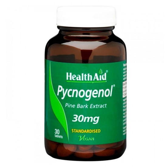 Health Aid Pycnogenol 30mg, Πυκνογενόλη 30 Ταμπλέτες