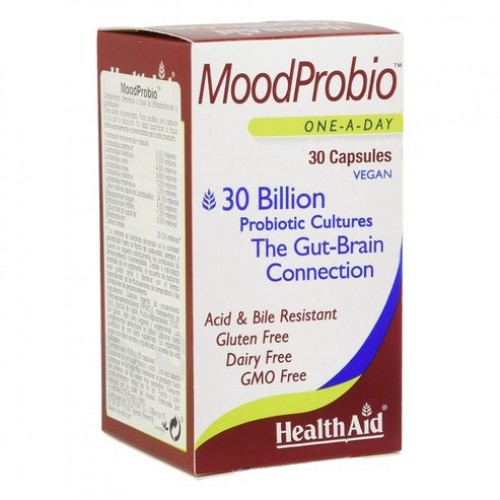 Health Aid Moodprobio - Ψυχολογική λειτουργία, 30 caps Health Aid Moodprobio - Ψυχολογική λειτουργία, 30 caps