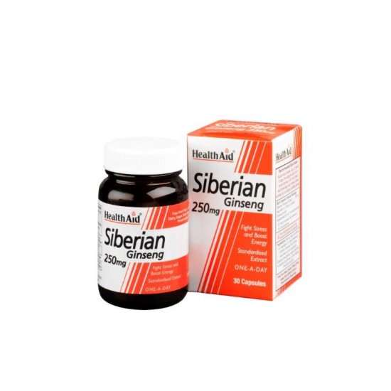 Health Aid Siberian Ginseng 250mg, Συμπλήρωμα Διατροφής που Βοηθά στην Τόνωση του Ανοσοποιητικού 30 Κάψουλες