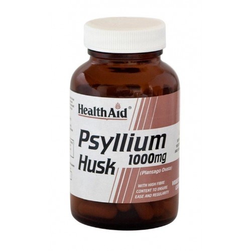 Health Aid Psyllium Husk 1000mg, Συμπλήρωμα Διατροφής -ΨΥΛΛΙΟ πεπτικές ίνες σε κάψουλες 60 Κάψουλες Health Aid Psyllium Husk 1000mg, Συμπλήρωμα Διατροφής -ΨΥΛΛΙΟ πεπτικές ίνες σε κάψουλες 60 Κάψουλες