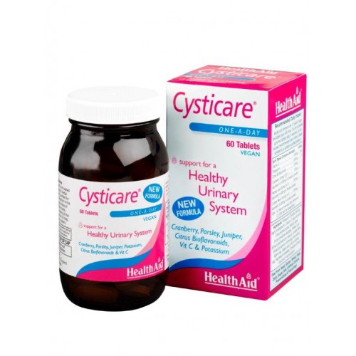 Health Aid Cysticare, Ειδικός Συνδυασμός Φυτικών Εκχυλισμάτων 60 Ταμπλέτες Health Aid Cysticare, Ειδικός Συνδυασμός Φυτικών Εκχυλισμάτων 60 Ταμπλέτες