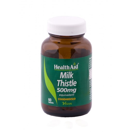 Health Aid Milk Thistle 500mg, Φυτικό Συμπλήρωμα 30 Ταμπλέτες