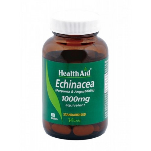 Health Aid Echinacea 1000mg, Συμπλήρωμα Διατροφής 60 Ταμπλέτες Health Aid Echinacea 1000mg, Συμπλήρωμα Διατροφής 60 Ταμπλέτες
