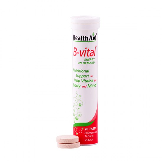Health Aid B-Vital, Πολυβιταμίνες 20 Αναβράζουσες Ταμπλέτες