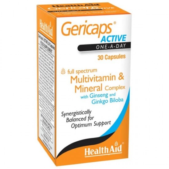 Health Aid Gericaps Active, Πολυβιταμίνες 30 Κάψουλες Health Aid Gericaps Active, Πολυβιταμίνες 30 Κάψουλες