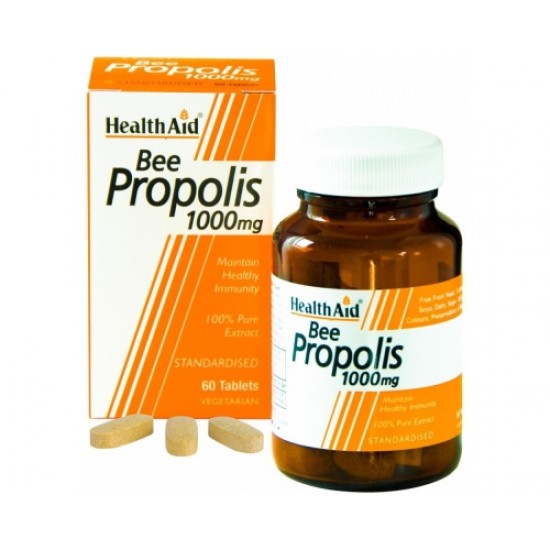 Health Aid Bee Propolis 1000mg, Συμπλήρωμα Διατροφής 60 Ταμπλέτες Health Aid Bee Propolis 1000mg, Συμπλήρωμα Διατροφής 60 Ταμπλέτες