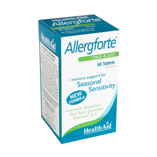 Health Aid Allergforte, Φυσική Υποστήριξη σε Εποχιακές Ευαισθησίες 60 Vegan Ταμπλέτες 