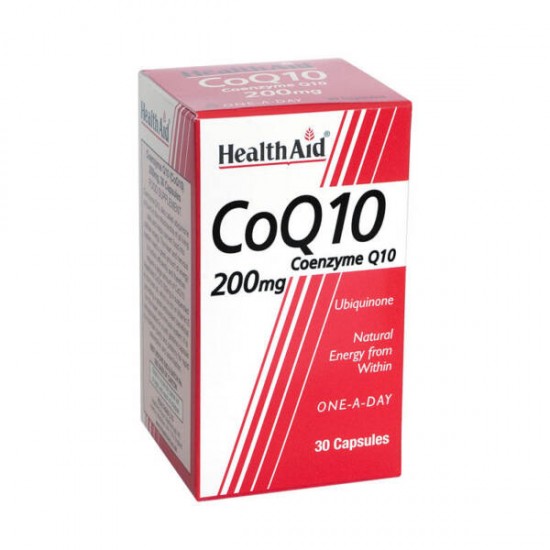 Health Aid CoQ10 200mg, Αντιοξειδωτικές Ιδιότητες κατά των Ελευθέρων Ριζών, Απελευθερώνει Ενέργεια 30 Κάψουλες