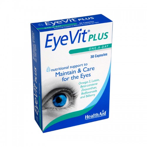 Health Aid EyeVit Plus Βιταμίνες, Φροντίδα & Υποστήριξη της Όρασης 30 Κάψουλες