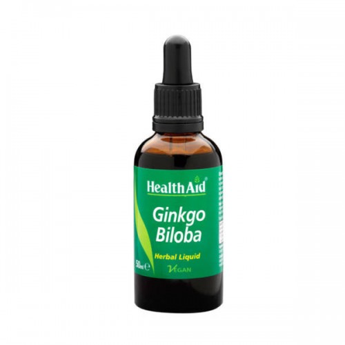 Health Aid Ginkgo Biloba Vegan Σταγόνες για Καλή Εγκεφαλική Λειτουργία & Κυκλοφοριακό 50ml Health Aid Ginkgo Biloba Vegan Σταγόνες για Καλή Εγκεφαλική Λειτουργία & Κυκλοφοριακό 50ml