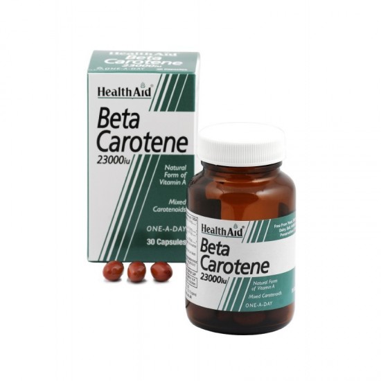 Health Aid Beta Carotene 23000iu 30 Capsules