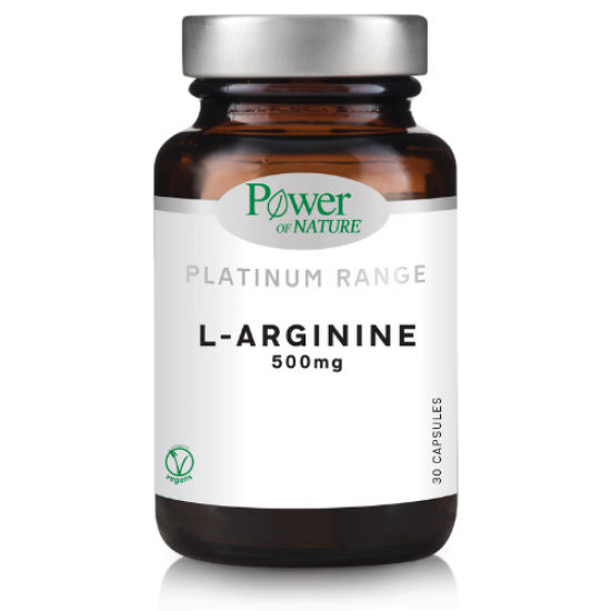 Power Of Nature Platinum Range L-Arginine 500mg 30caps